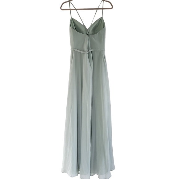 Azazie Sage Green Maxi Dress - Picture 4 of 13